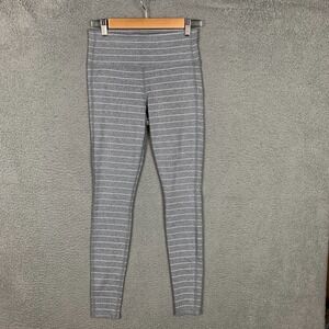 Athleta Chaturanga Stripe Leggings Women's Small S Gray